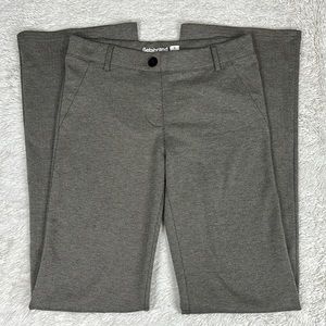 Betabrand Bootcut Dress Pant Yoga Pants Pull On in Tan Herringbone Small Long